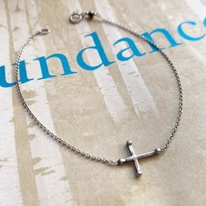 Sundance Sterling Silver Cross Bracelet